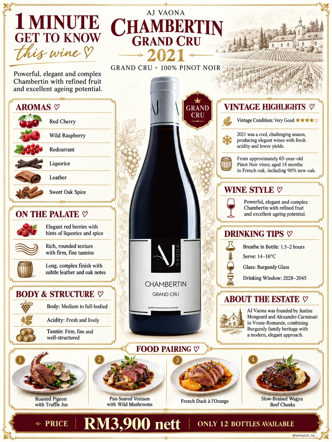 Aj Vaona Chambertin Grand Cru
