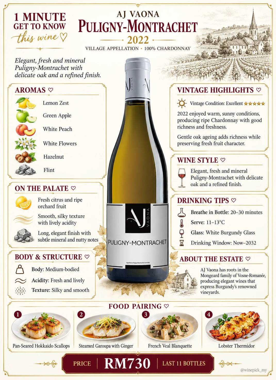 Aj Vaona Puligny Montrachet
