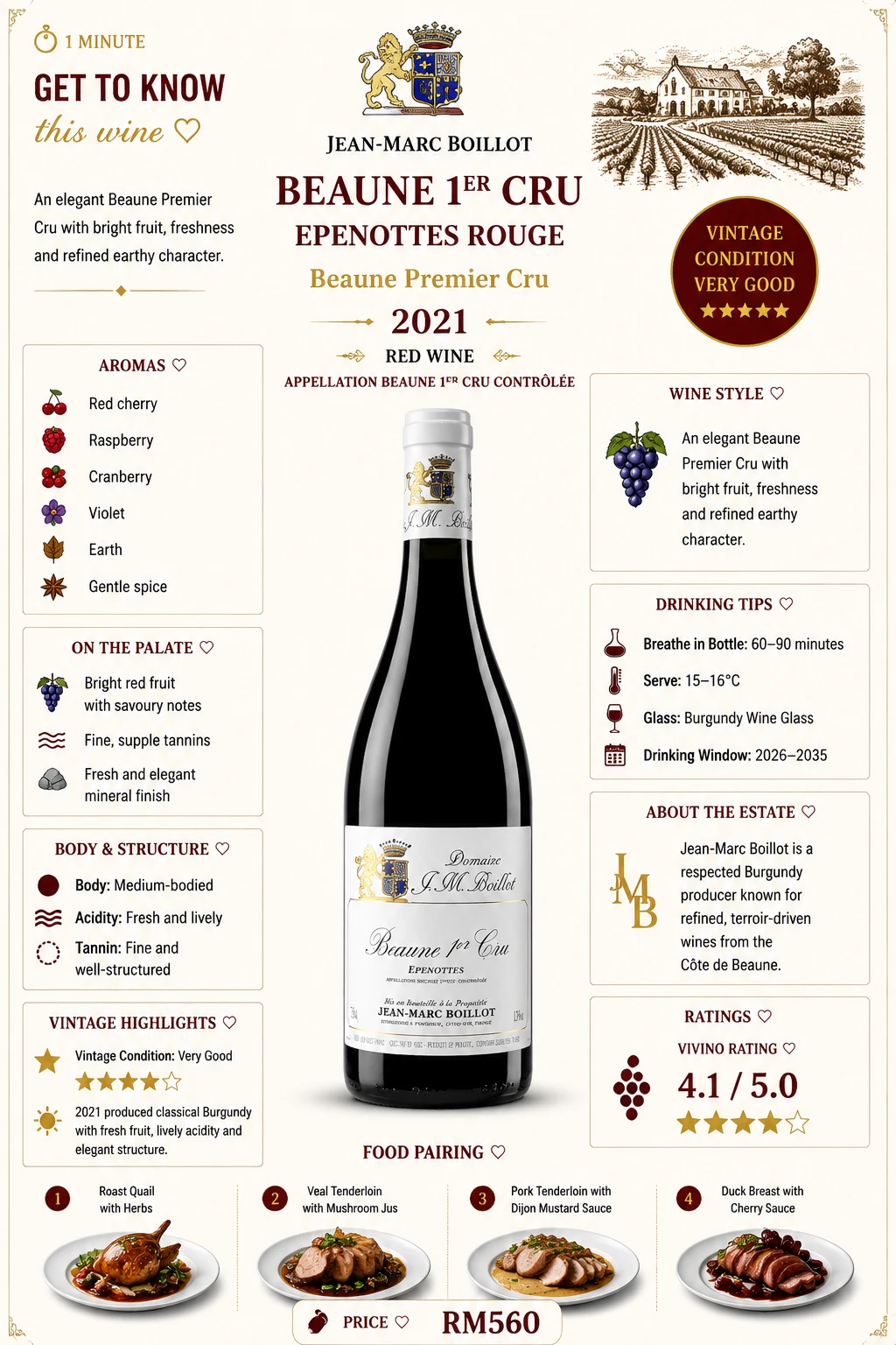 Beaune 1er Cru "Epenottes" Rouge