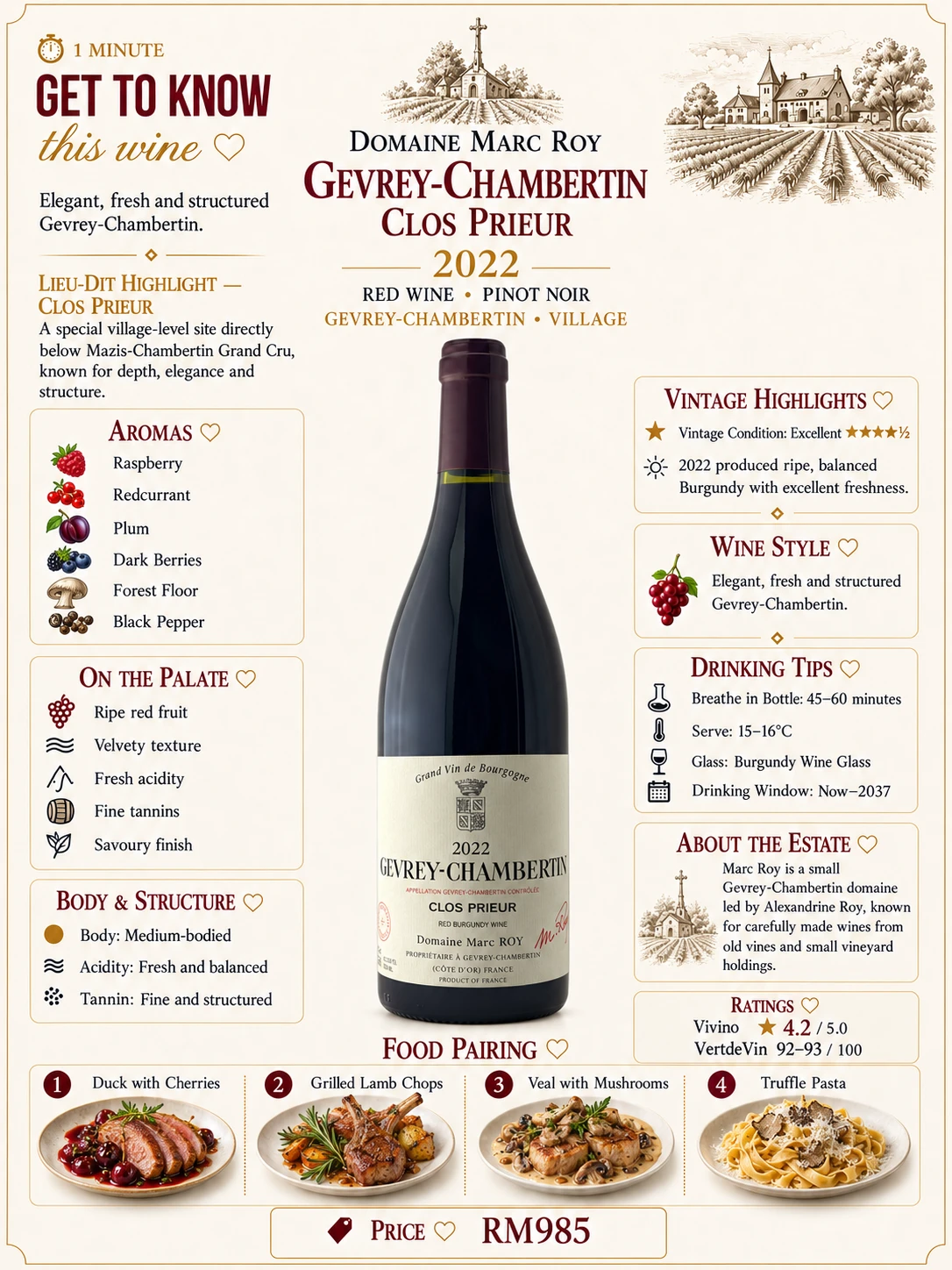 Domaine Marc Roy Gevrey-Chambertin "Clos Prieur"