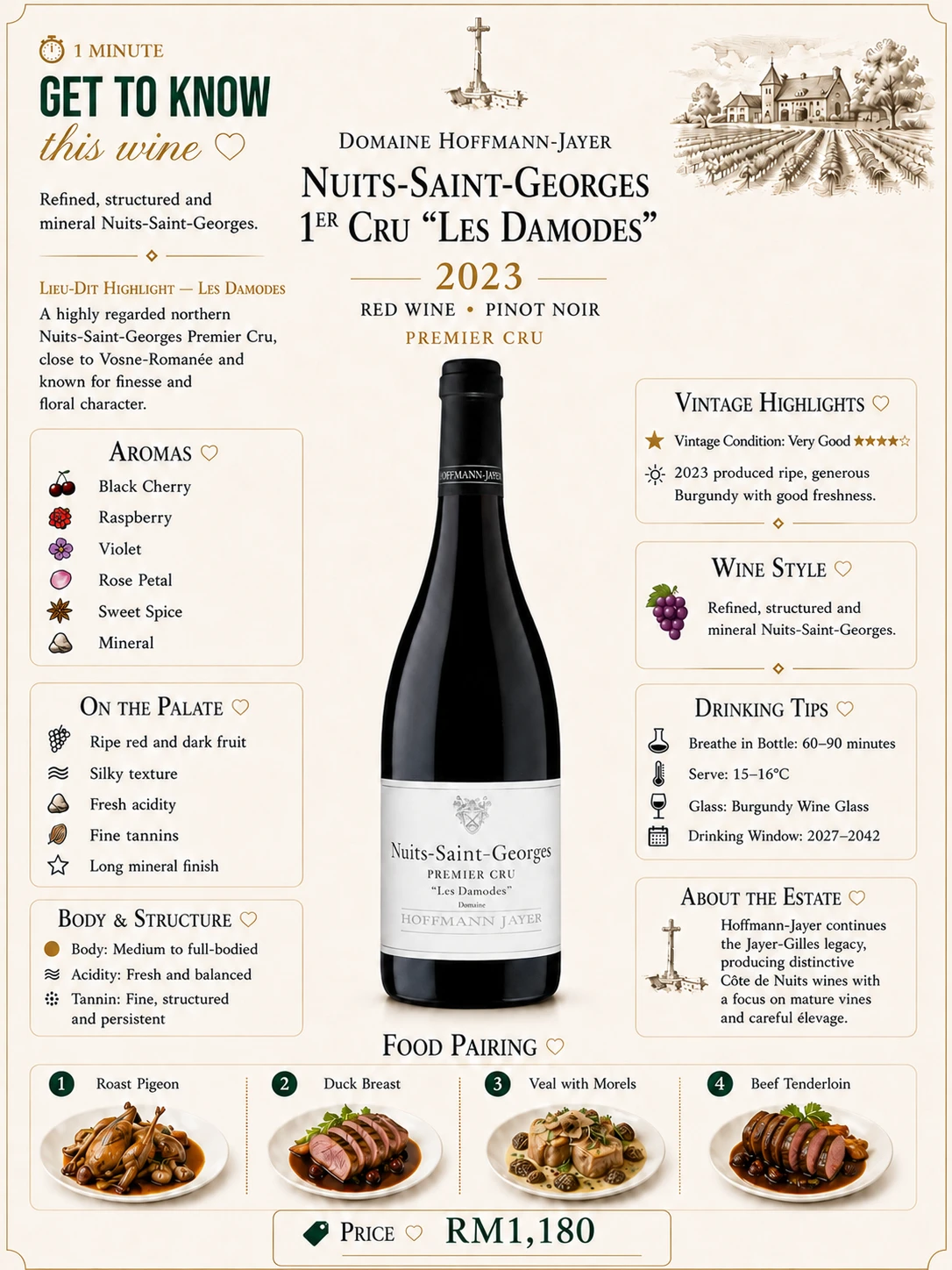 Nuits-Saint-Georges 1er Cru "Les Damodes"