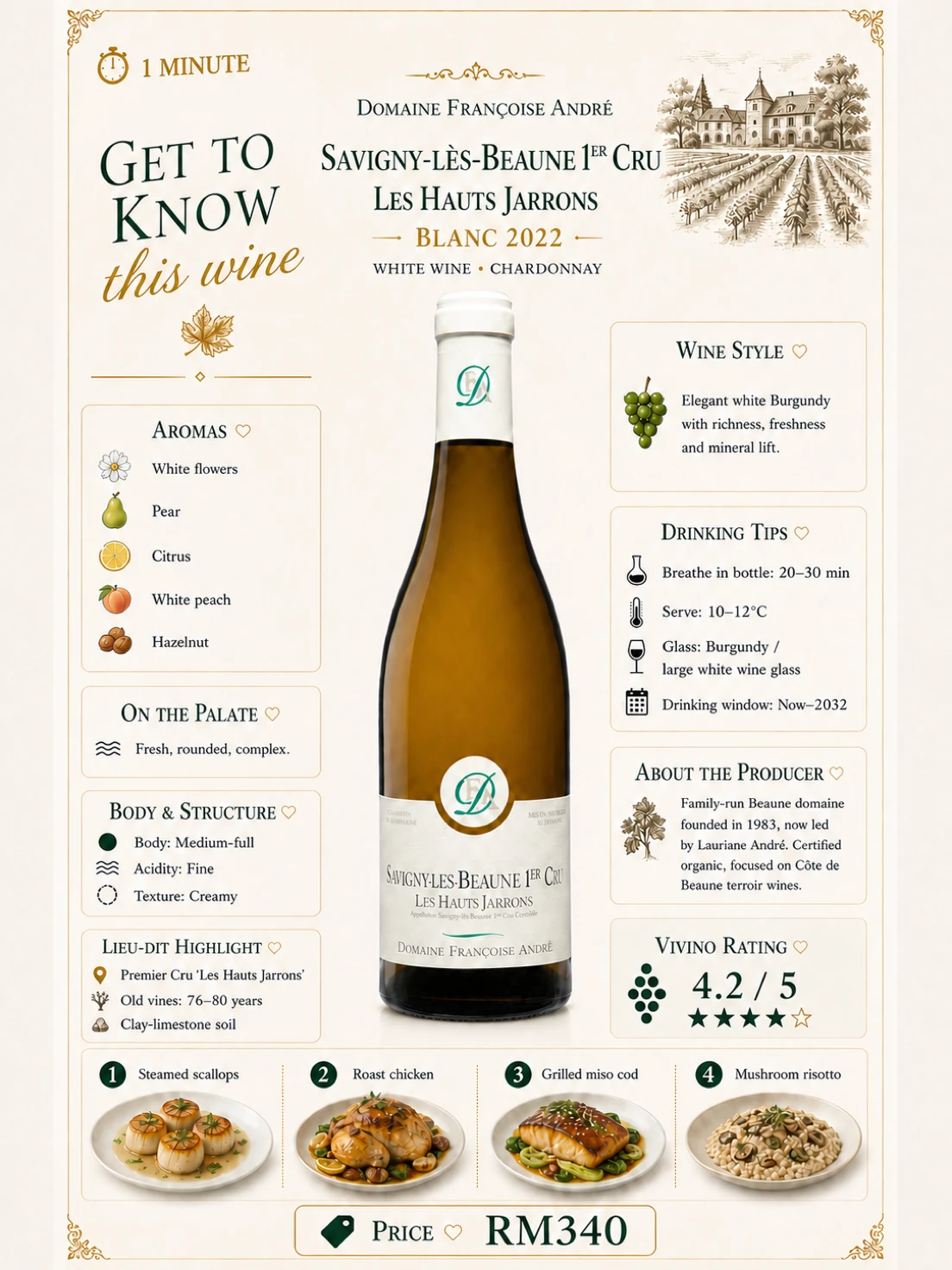 Savigny-lès-Beaune 1er Cru "Les Hauts Jarrons" Blanc