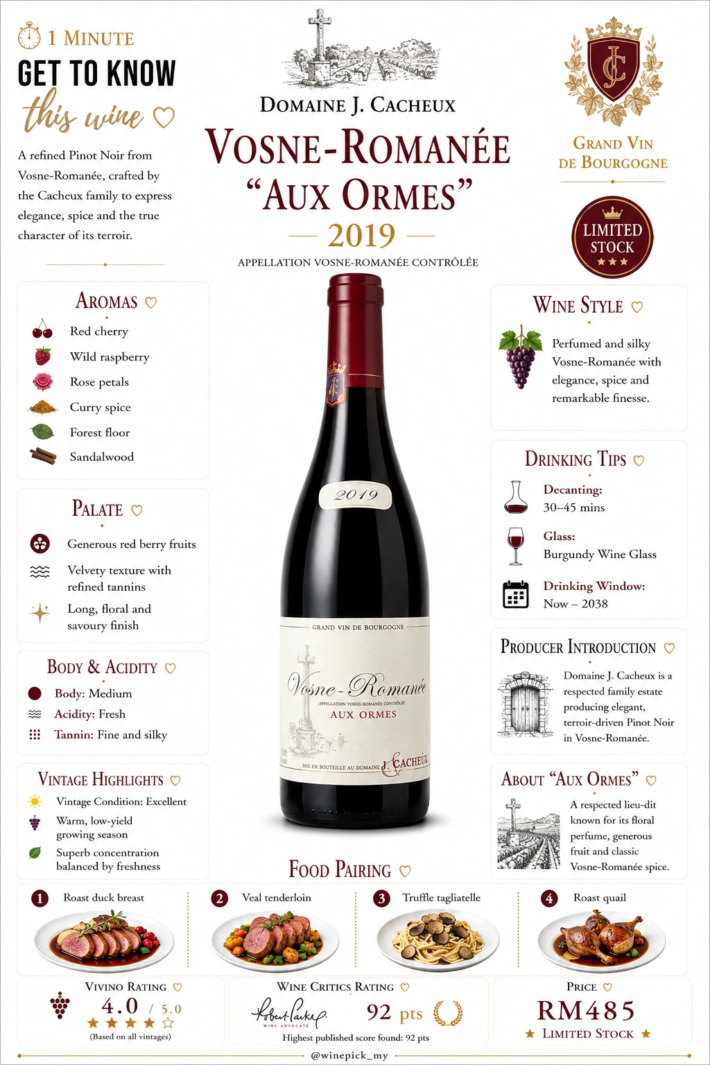 Vosne-Romanee "Aux Ormes"